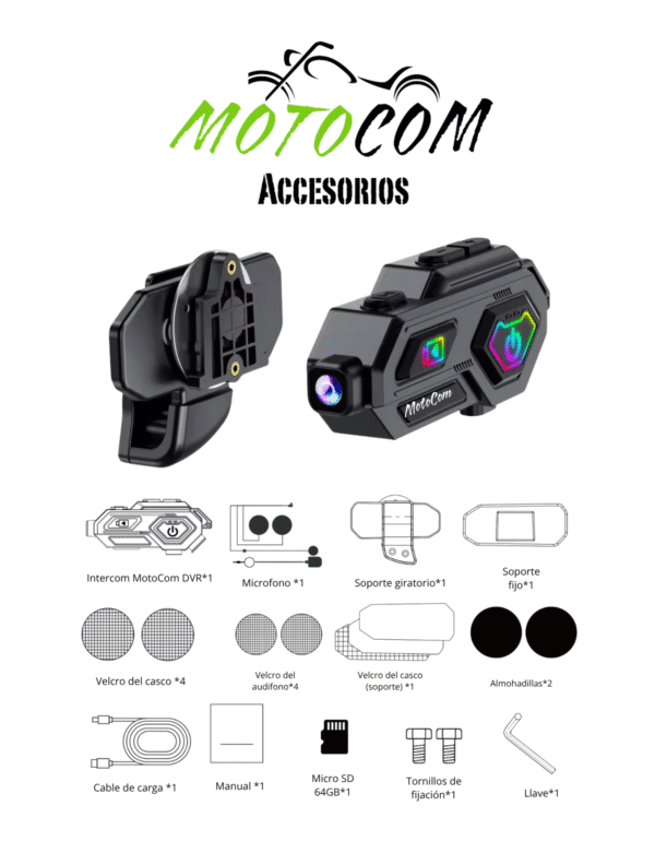 Intercomunicador MotoCom DVR