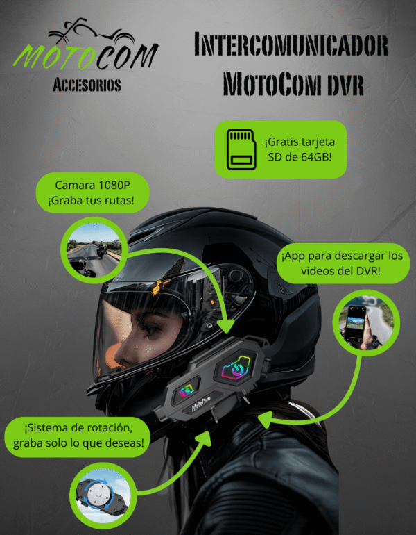 Intercomunicador MotoCom DVR
