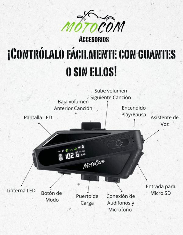 Intercomunicador MotoCom Pro