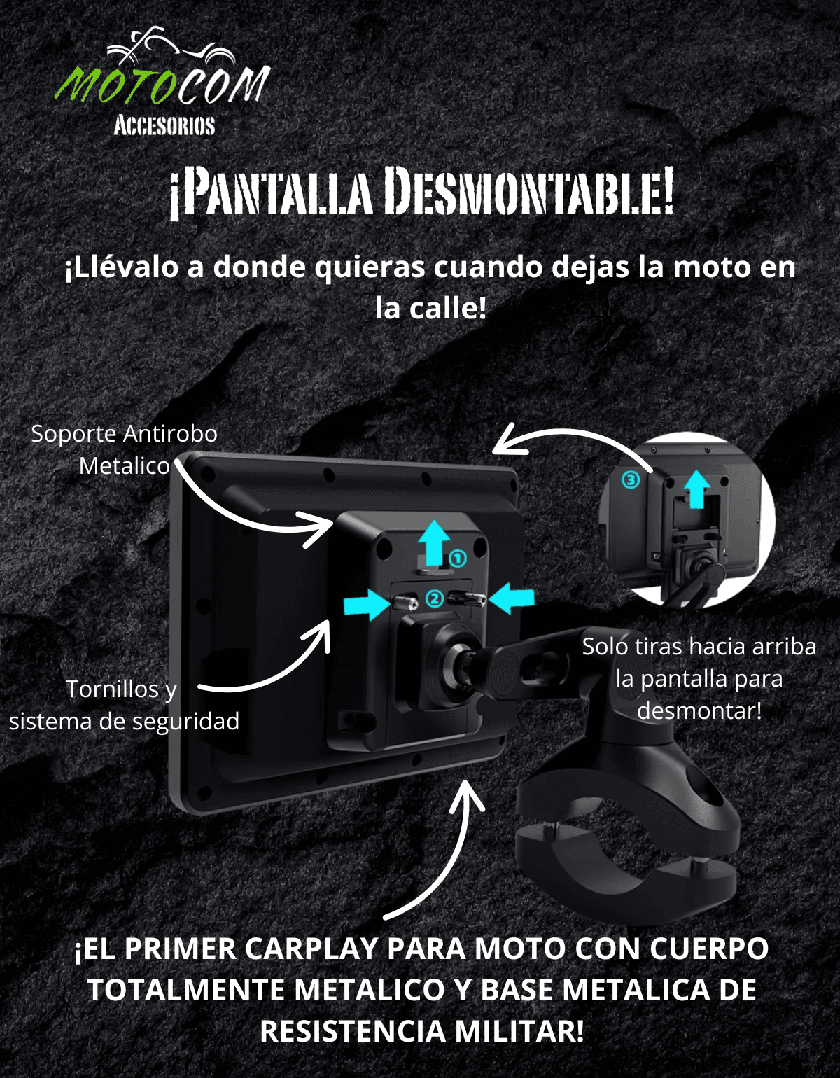 MotoCom Lite Completo DS3 MotoCom CarPlay Lite Completo