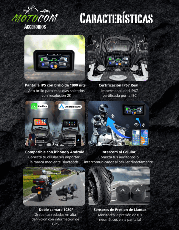 MotoCom Pro (Completo) DS4 MotoCom CarPlay Pro Completo