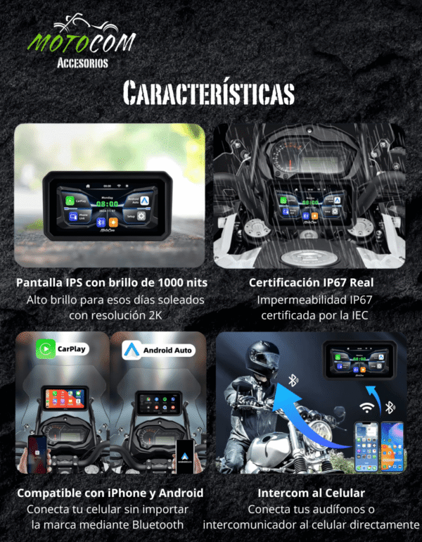 MotoCom Pro DS4 MotoCom CarPlay Pro