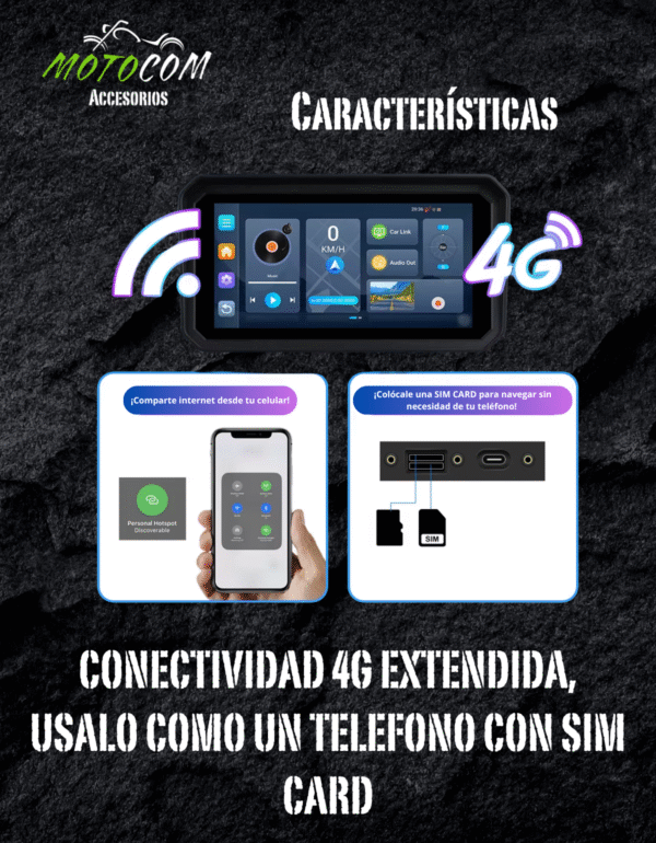 Navegador Android MotoCom 4G